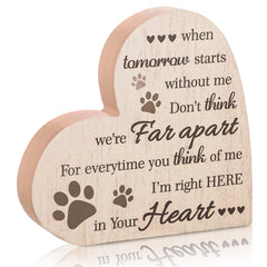 Maitys plaque-memoire chien-coeur-pattes, rappelle les moments précieux.