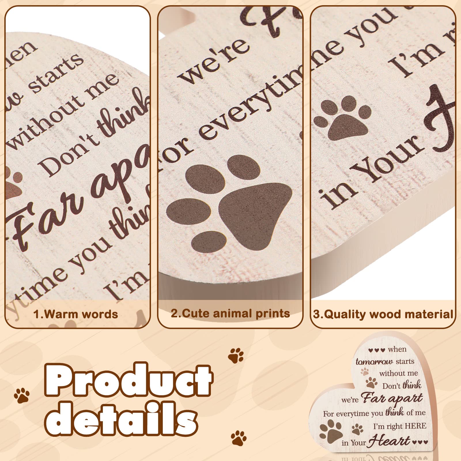 Maitys plaque-souvenir chien-chat-partages célèbre les souvenirs partagés.