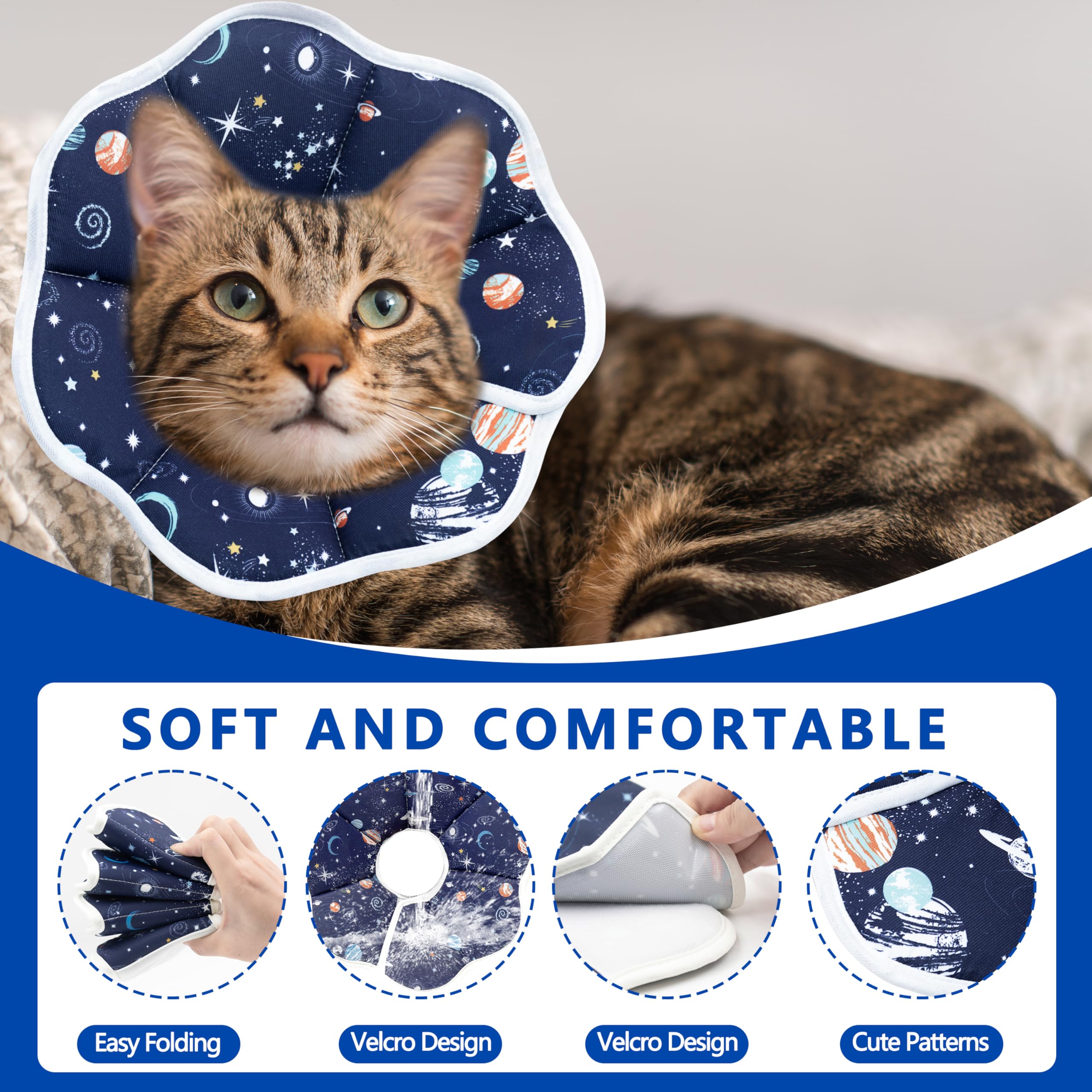 Maiiu collier conique chat twill respirant et léger