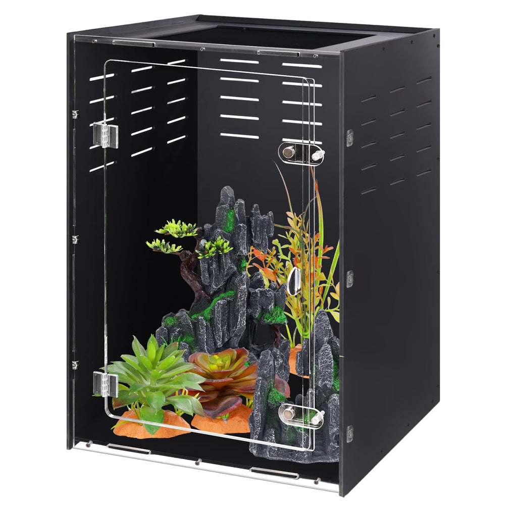 Maïyuolg terrarium 16x16x25 — vue extérieure pour observer l'habitat facilement