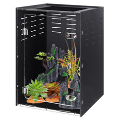 Maïyuolg terrarium 16x16x25 — vue extérieure pour observer l'habitat facilement