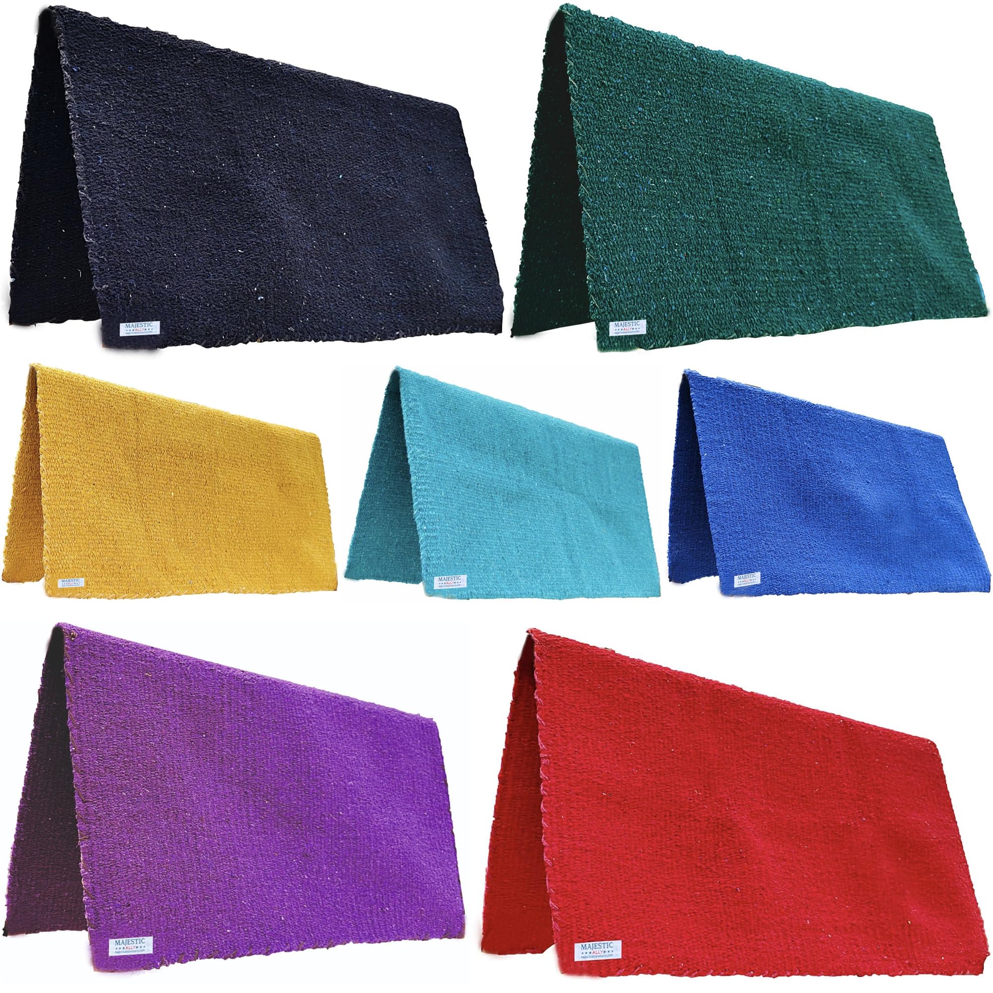 Majestic Ally tapis-selle bleu royal, tissu acrylique robuste pour durer.