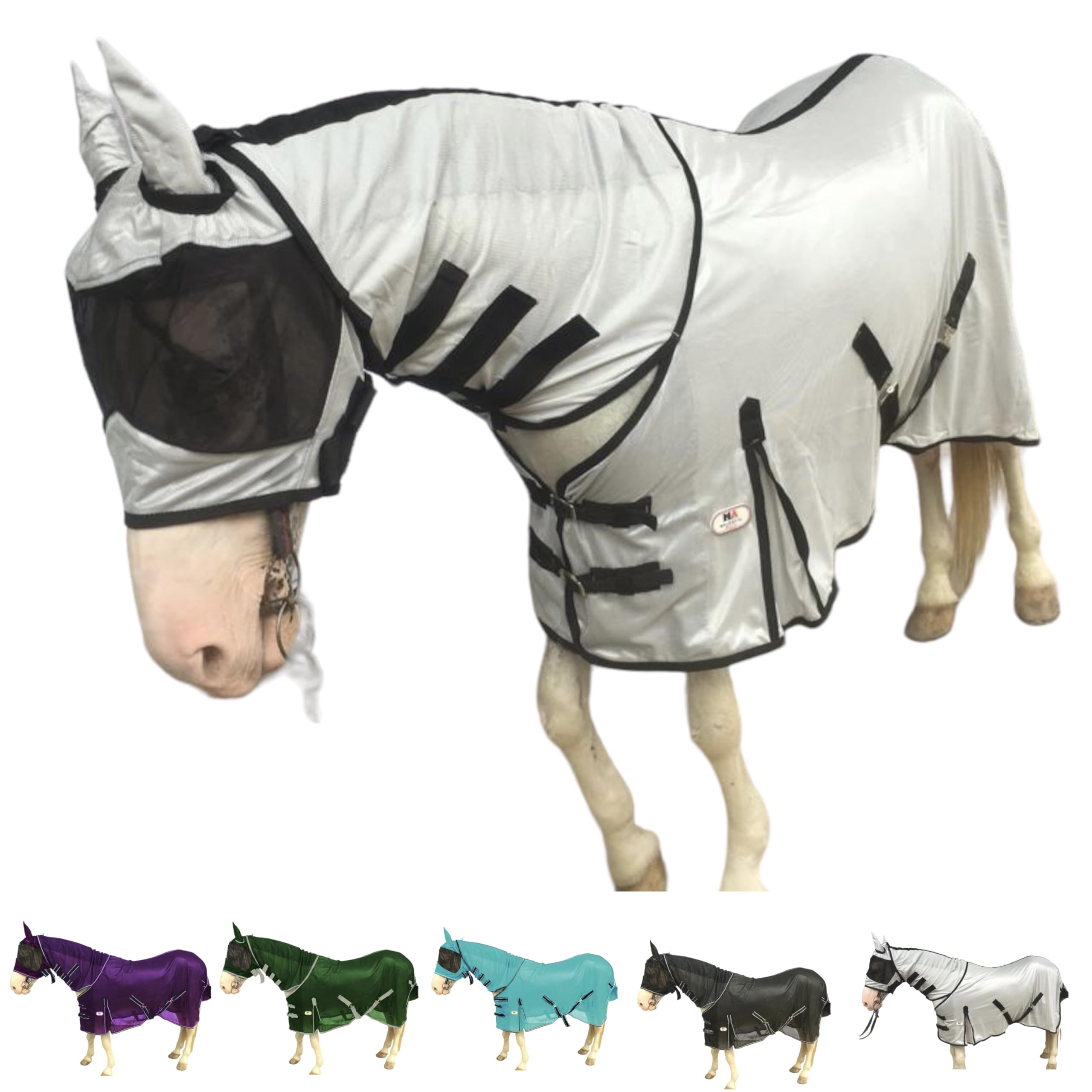 Majestic Ally drap anti-mouches cheval assure une protection complète du corps