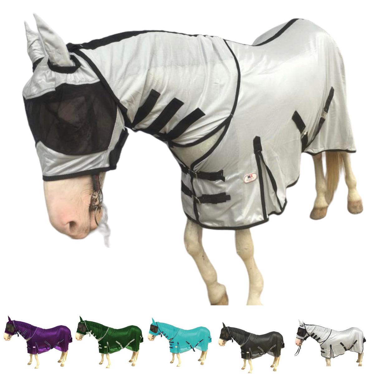 Majestic Ally drap anti-mouches cheval assure une protection complète du corps