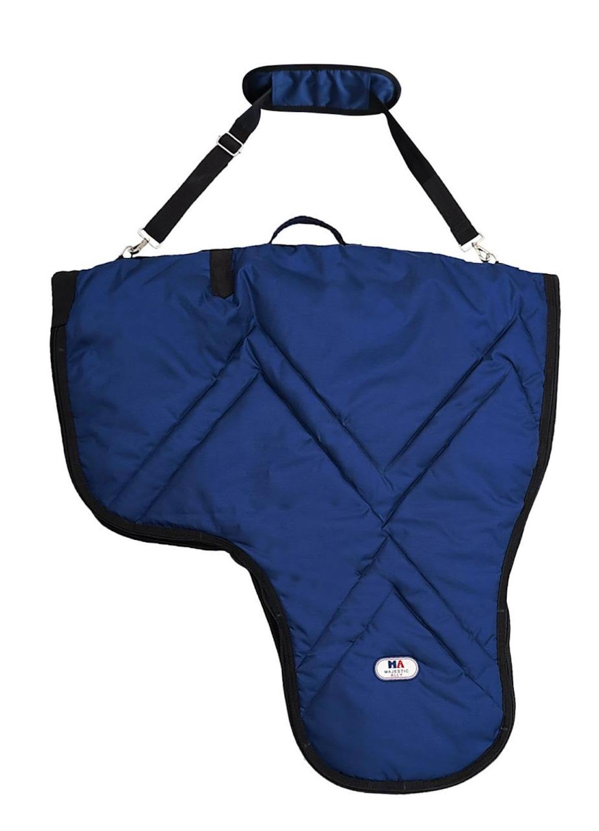 Ensemble pratique pour ranger selle et bride lors des voyages.