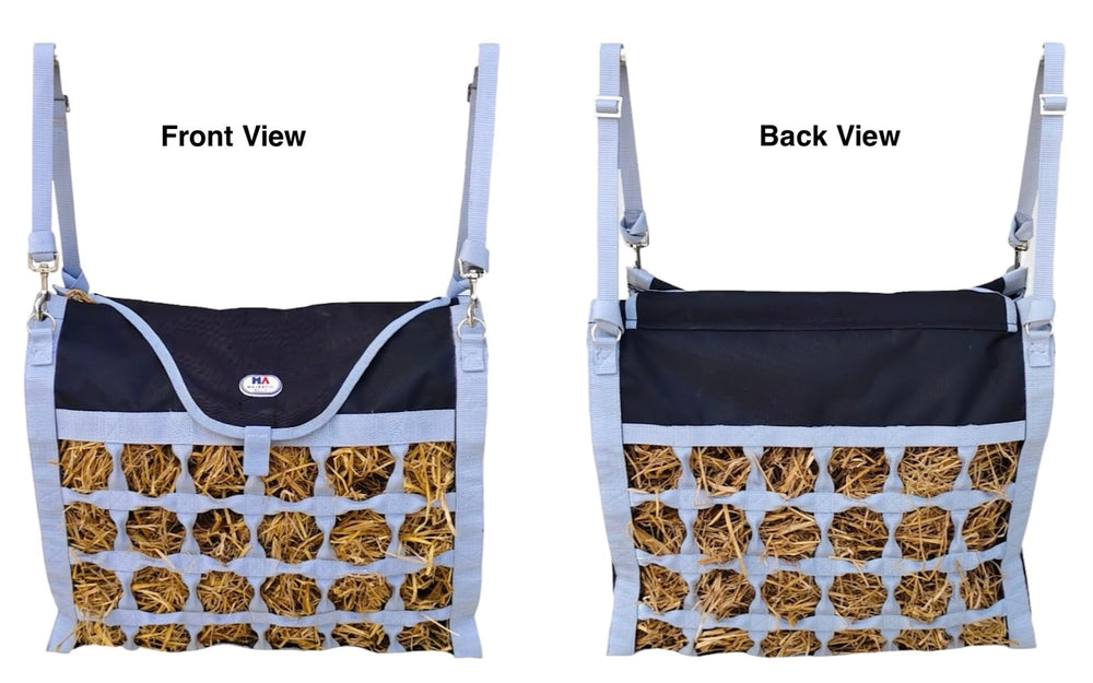 Majestic Ally sac-alimentation chevaux double-face pour alimentation simultanée.