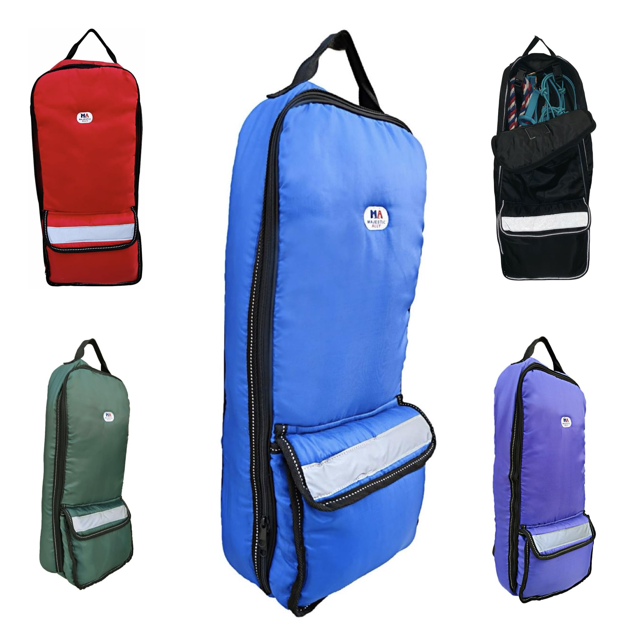 Sac Majestic Ally pour licol et bride, vue avant, rangement pratique.