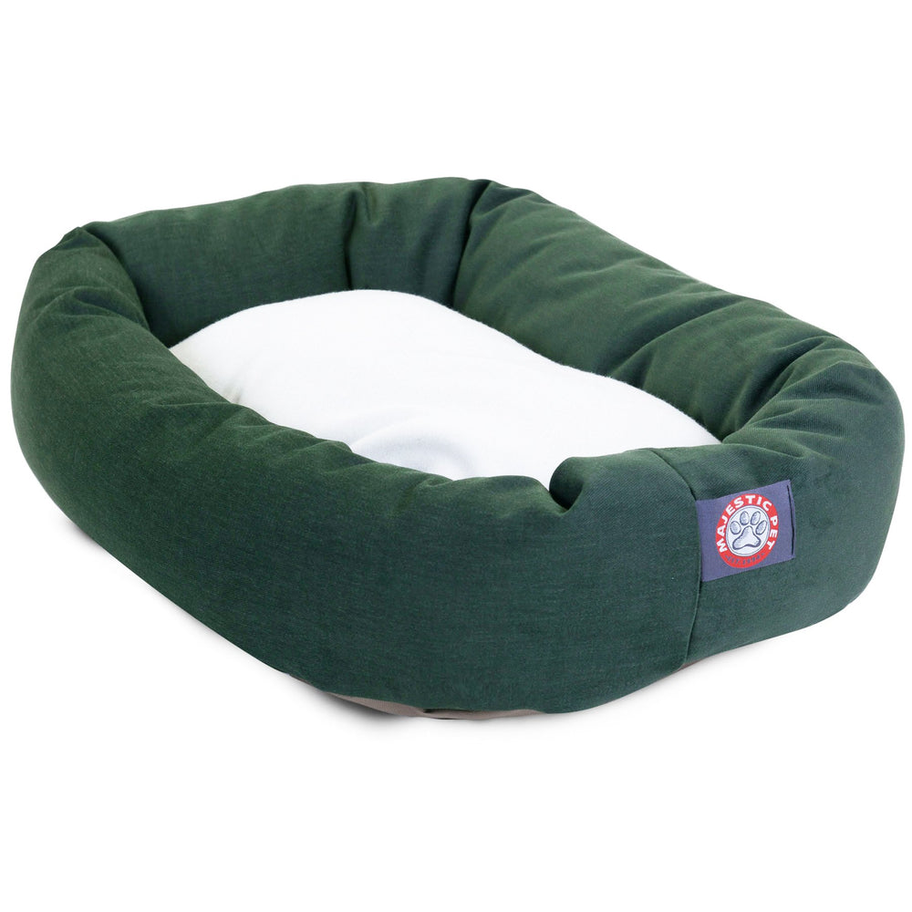 Majestic Pet Bagel 40 pouces: vue arrière, intérieur moelleux pour chien.