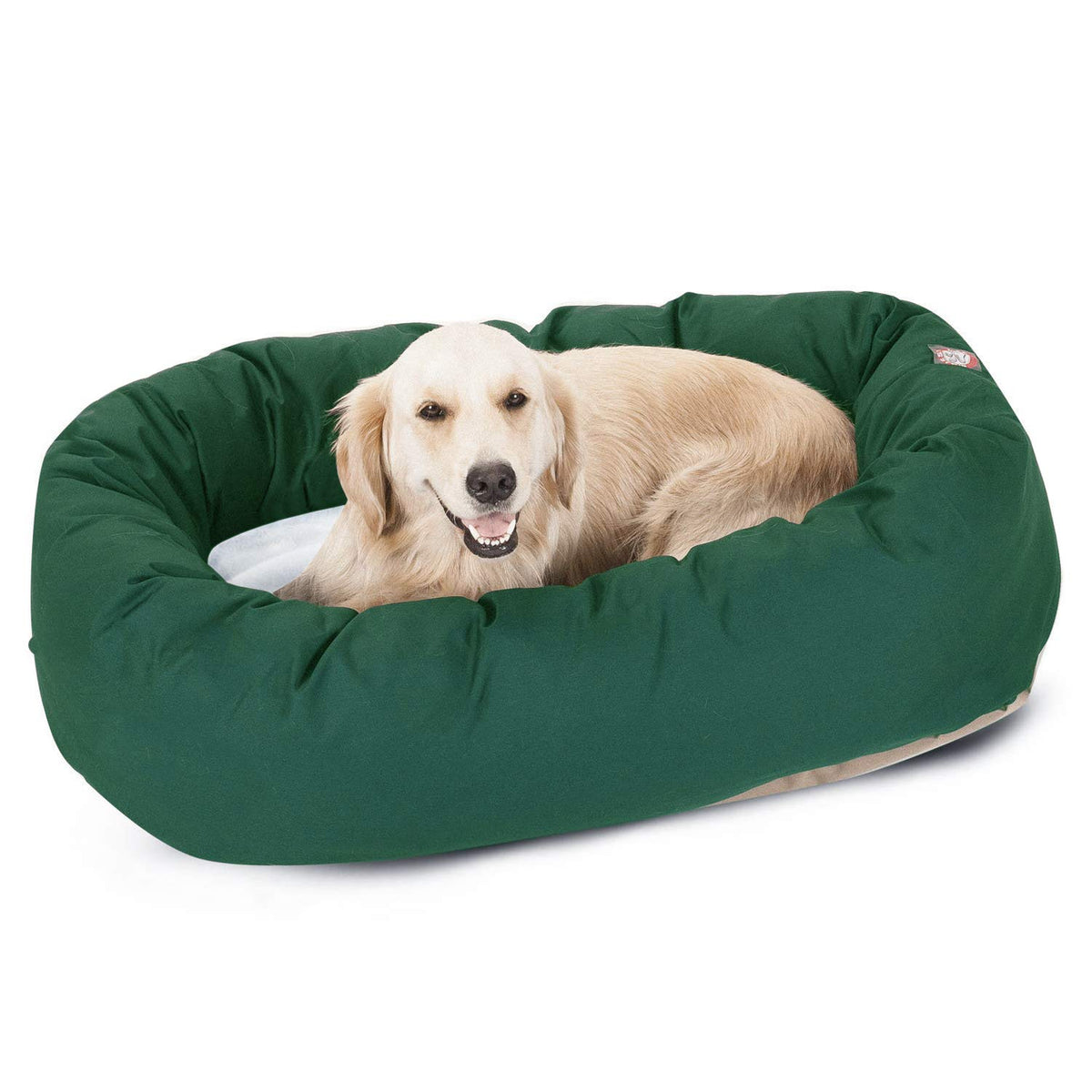 Majestic Pet Bagel 40 pouces: vue avant, Sherpa doux et confort.