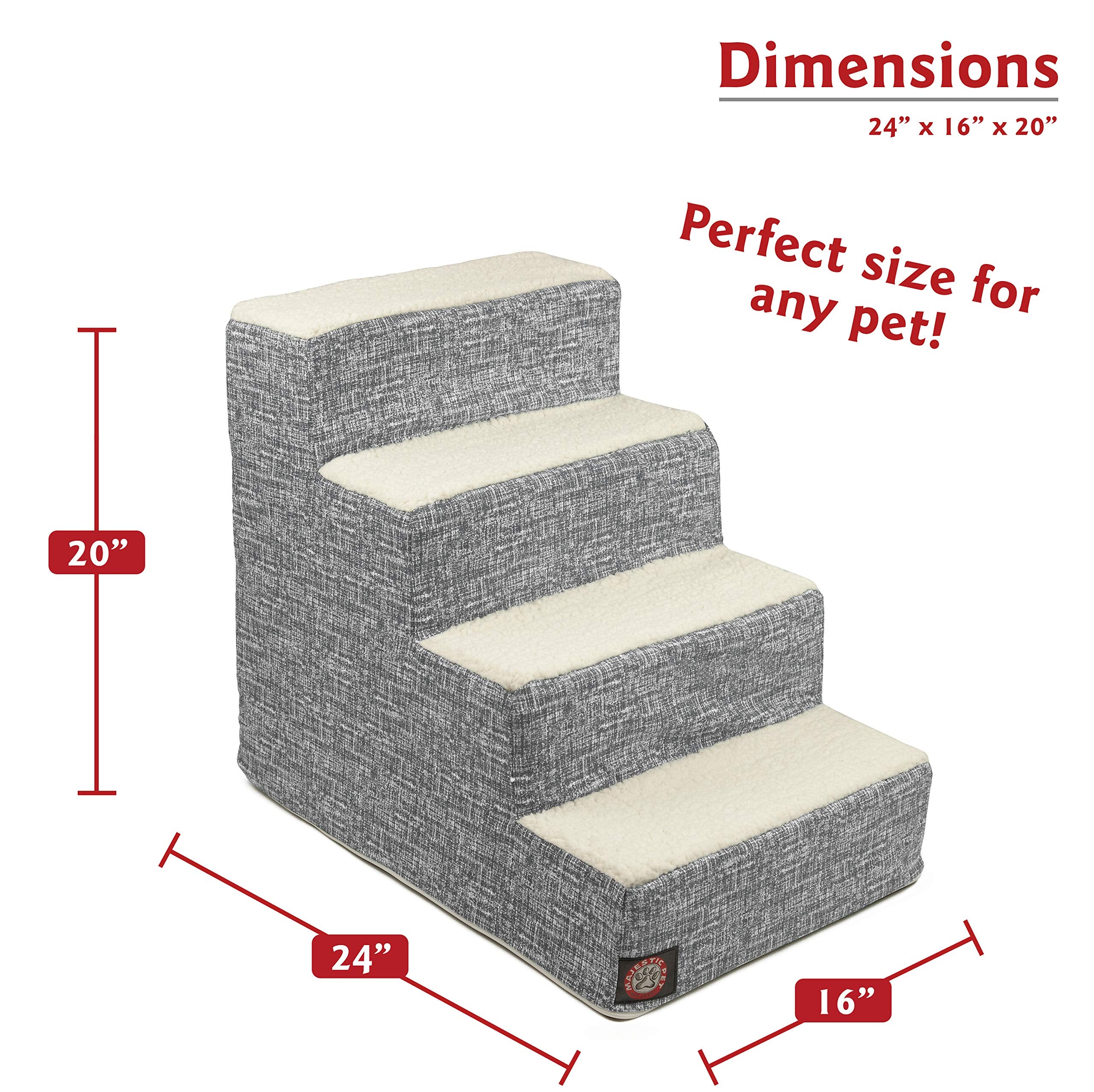 Majestic Pet base imperméable 300/600 denier assure stabilité sur tous les sols.