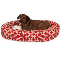 Majestic Pet lit donut pour chien – vue d ensemble élégante dans le salon.