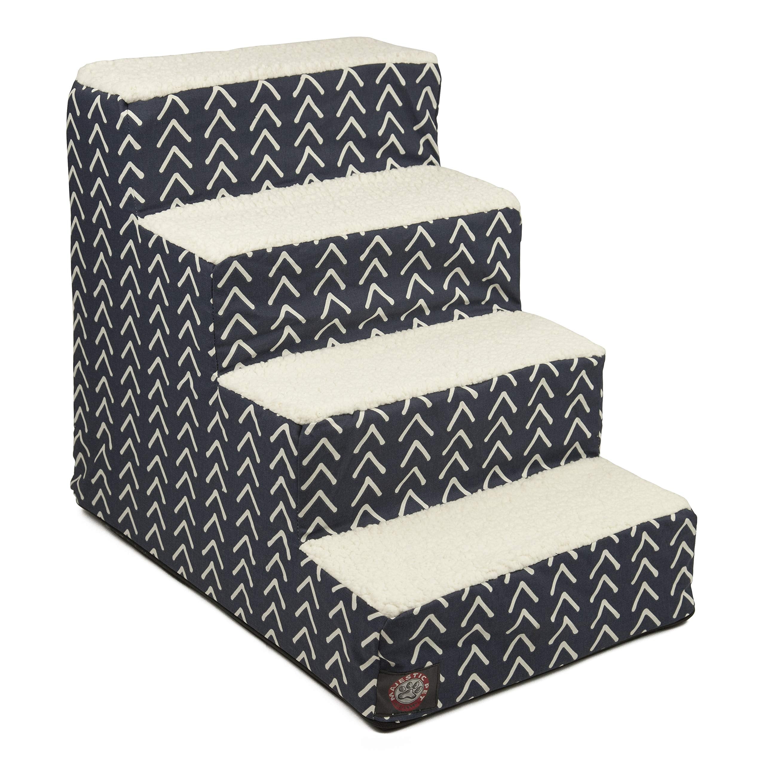 Majestic Pet: échelle-quatre-marches chien petit lit, accessibilité facile.