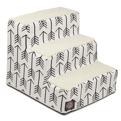 Escaliers Majestic Pet 3 etapes avec Sherpa pour le confort du chien et du chat.