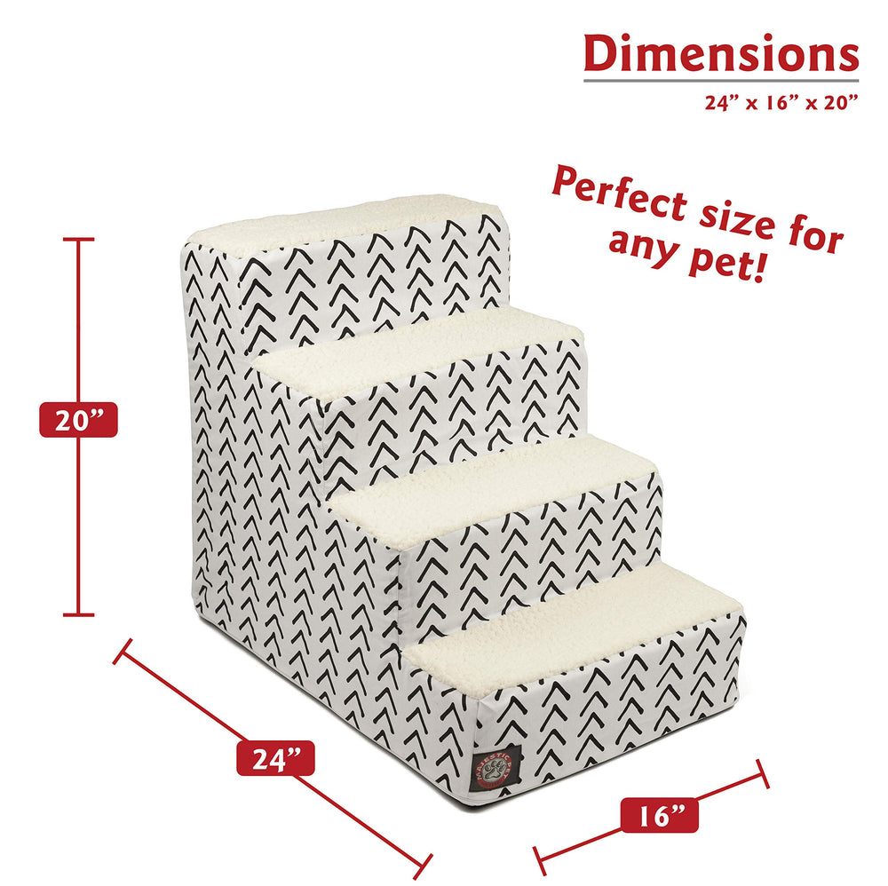 Majestic Pet escalier robuste avec inserts en carton durables, soutien jusqu a 250 livres.