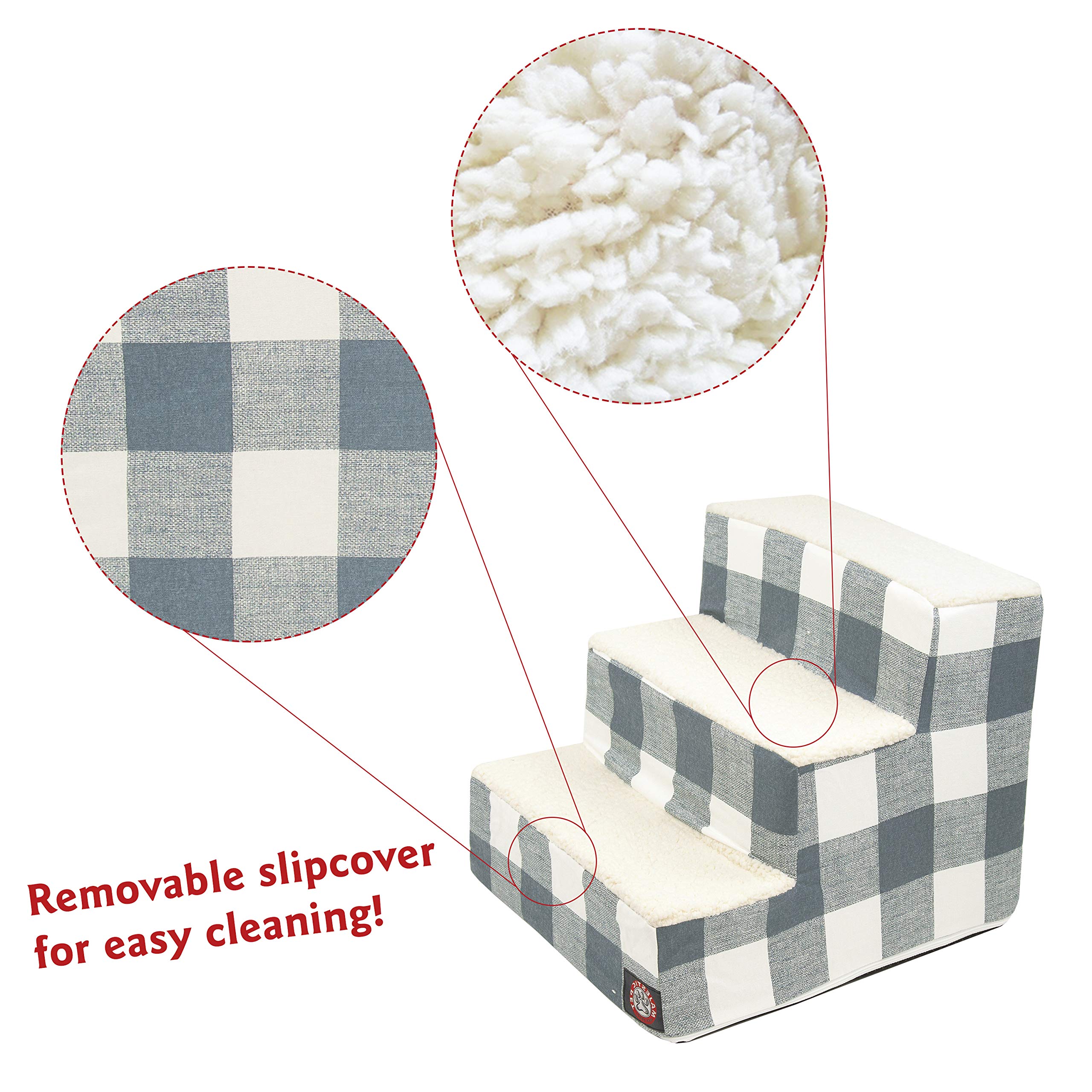Housse lavable Majestic Pet escaliers pour animaux, entretien facile.