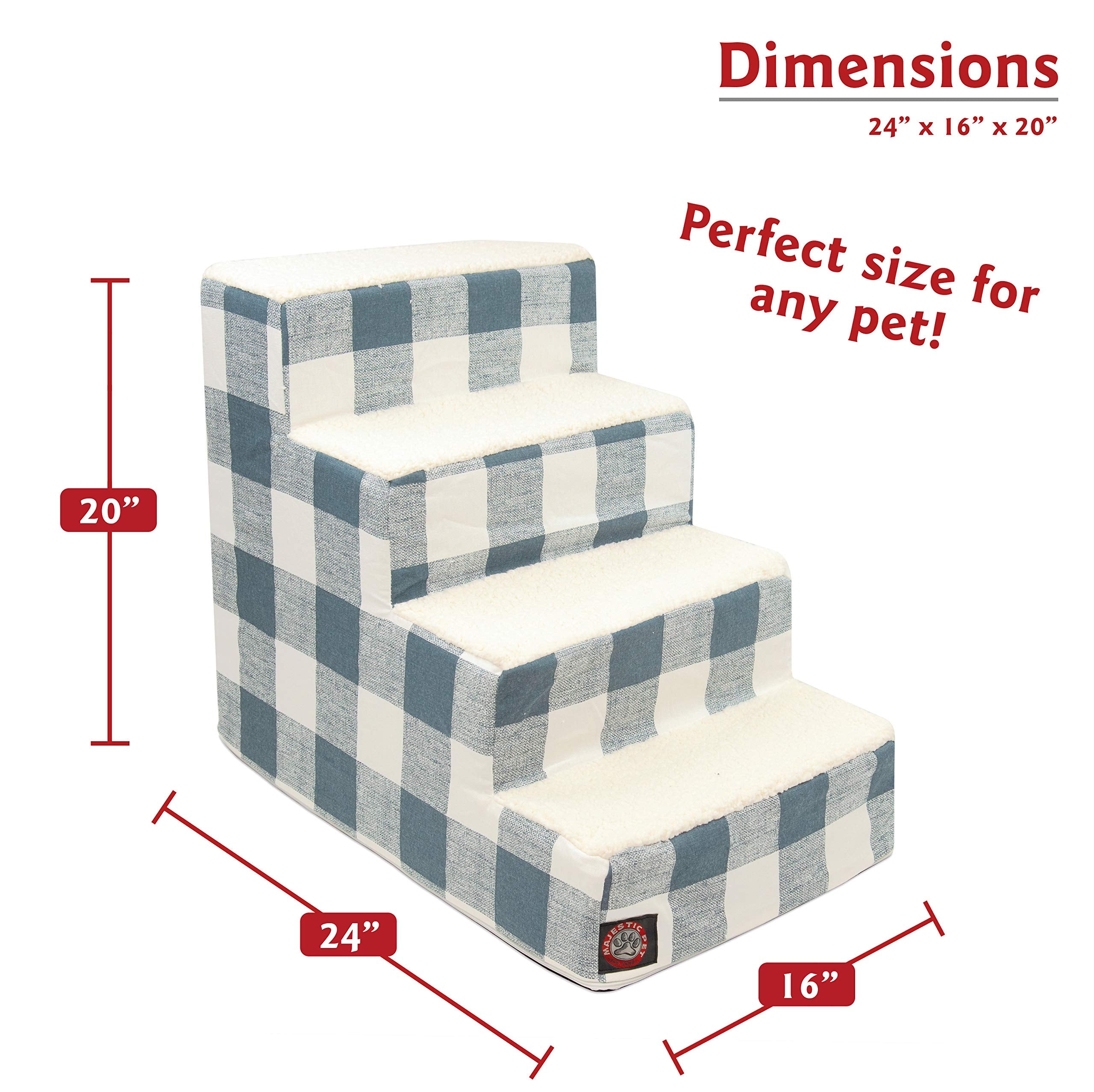 Majestic Pet escaliers avec housse lavable pour entretien facile.