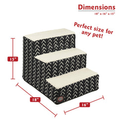 Majestic Pet escaliers lit haut, style bohème noir avec flèche, sécurité accrue.