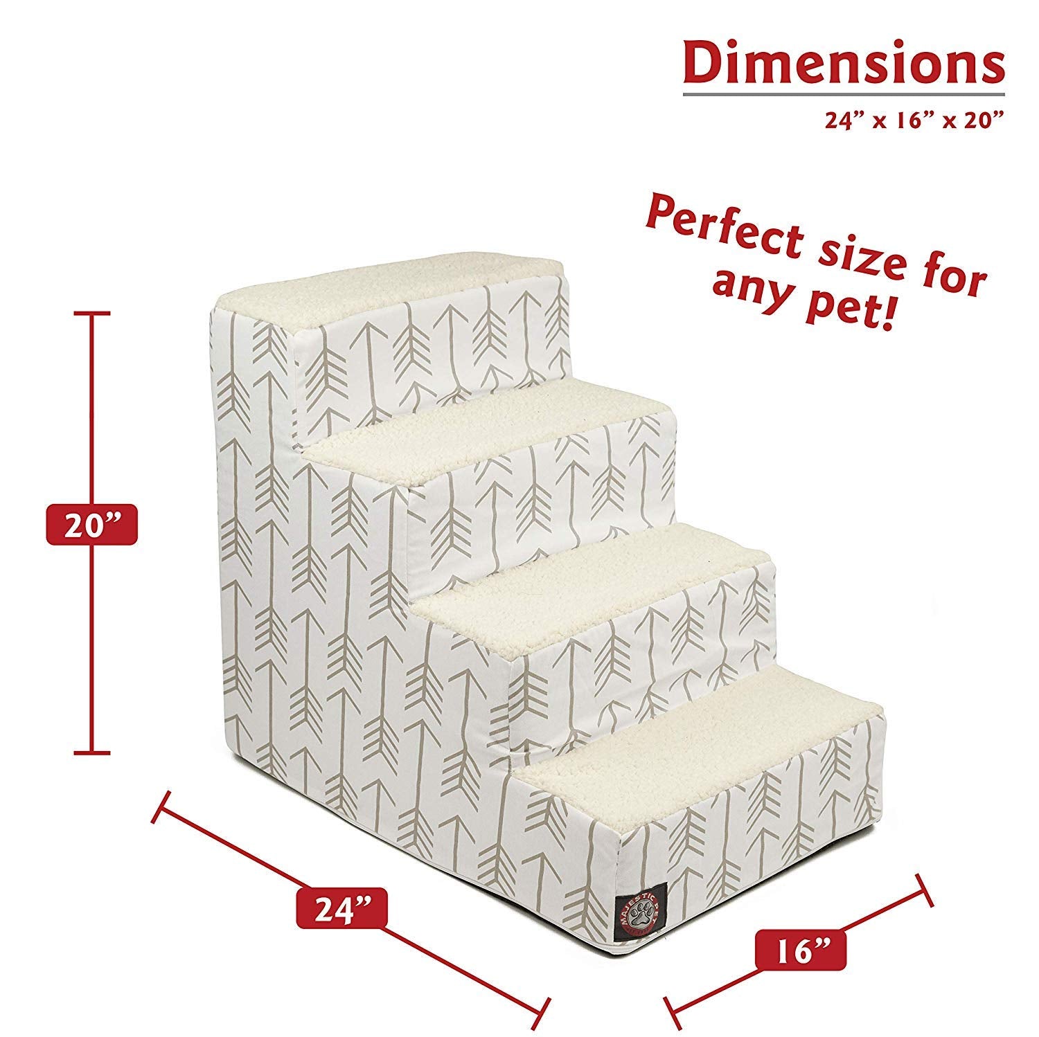 Inserts en carton ondulé des escaliers Majestic Pet pour soutien durable