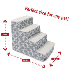 Majestic Pet escaliers portables pour petit chat sur canapé gris, confort et sécurité