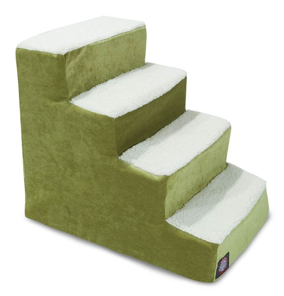 Majestic Pet escaliers pour animaux à 4 étapes facilitant l’accès au canapé ou au lit.