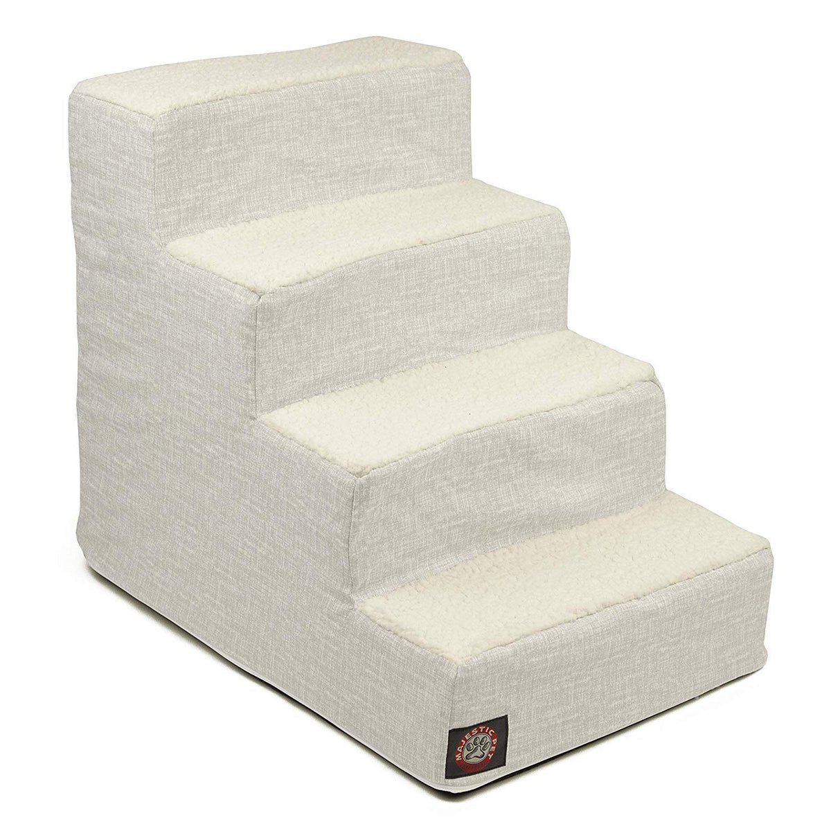 Escaliers Majestic Pet montrant les quatre étapes offrant un soutien accessible