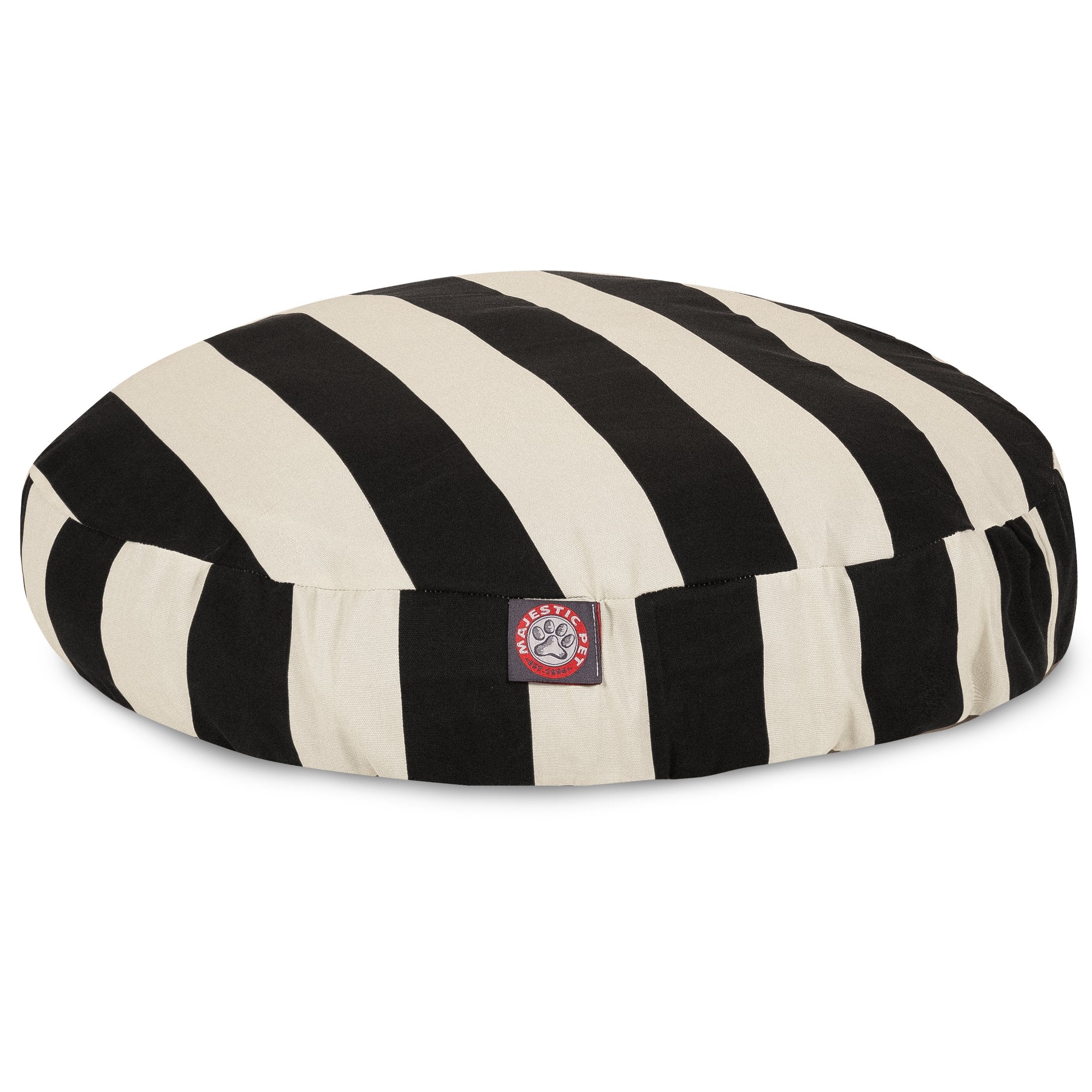 Housse amovible lavable du lit rond Majestic Pet, nettoyage facile.