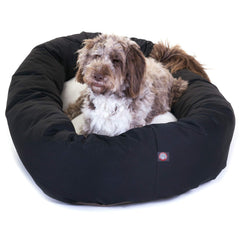 Lit bagel Majestic Pet 52 po avec sherpa centre, confort chaleureux.