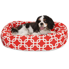 Lit bagel Majestic Pet 24 pouces pour un sommeil douillet.