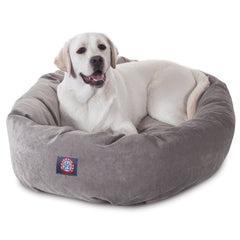 Lit rond Majestic Pet en velours micro, confort enveloppant.