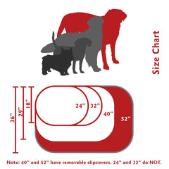Majestic Pet lit donut 52x35x11 – base robuste et protection du sol.