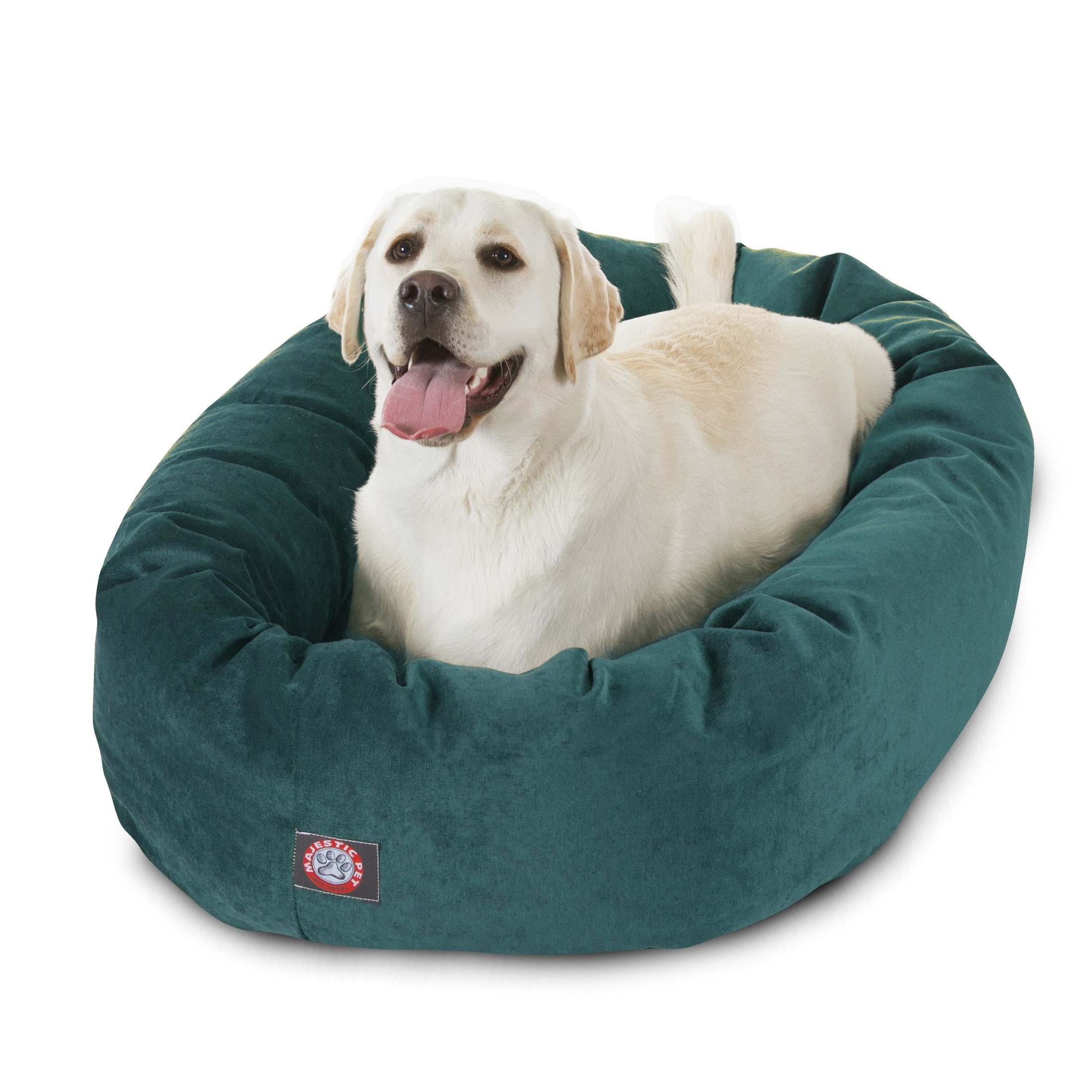 Lit bagel Majestic Pet en velours micro pour sommeil confortable