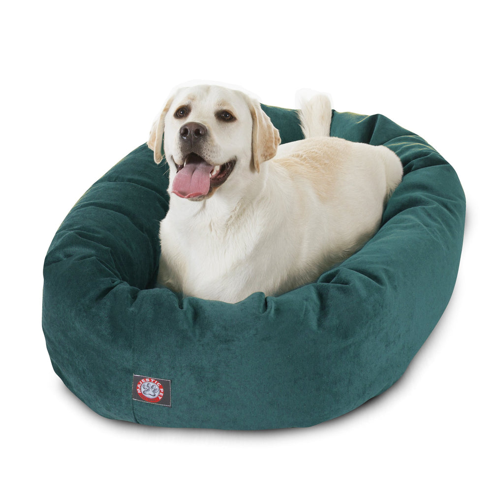 Lit bagel Majestic Pet en velours micro pour sommeil confortable