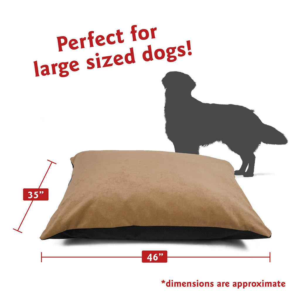 Lit Majestic Pet rectangle base antidérapante assurant la stabilité durable.