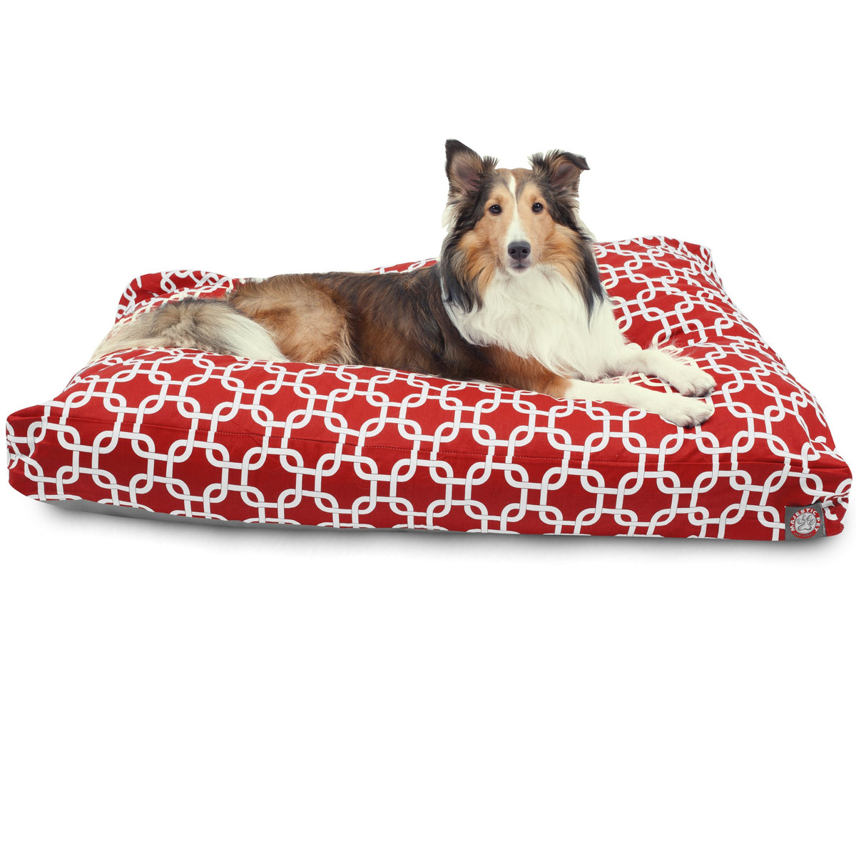 Lit rectangle Majestic Pet intérieur et extérieur avec couverture amovible facile à laver.