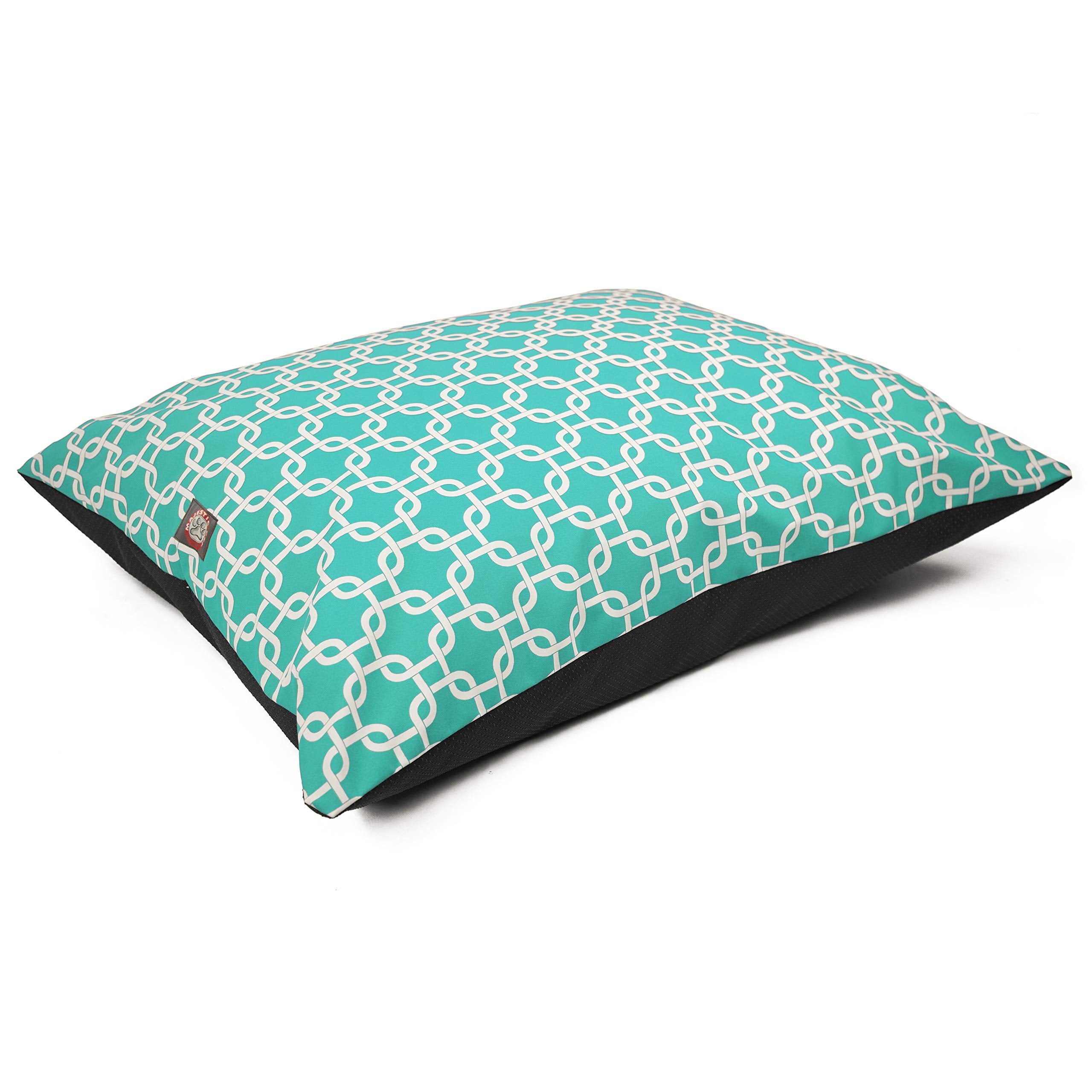 Majestic Pet lit rectangulaire lavable et antidérapant, confort durable.