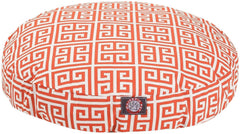Le lit rond orange Majestic Pet, parfait pour usage intérieur et extérieur, confort durable.