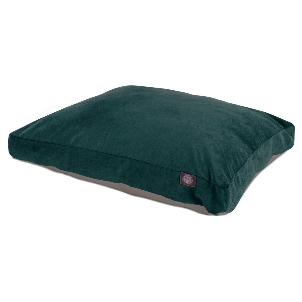 Lit Majestic Pet Villa Rectangle bleu marine pour salon, confort durable.