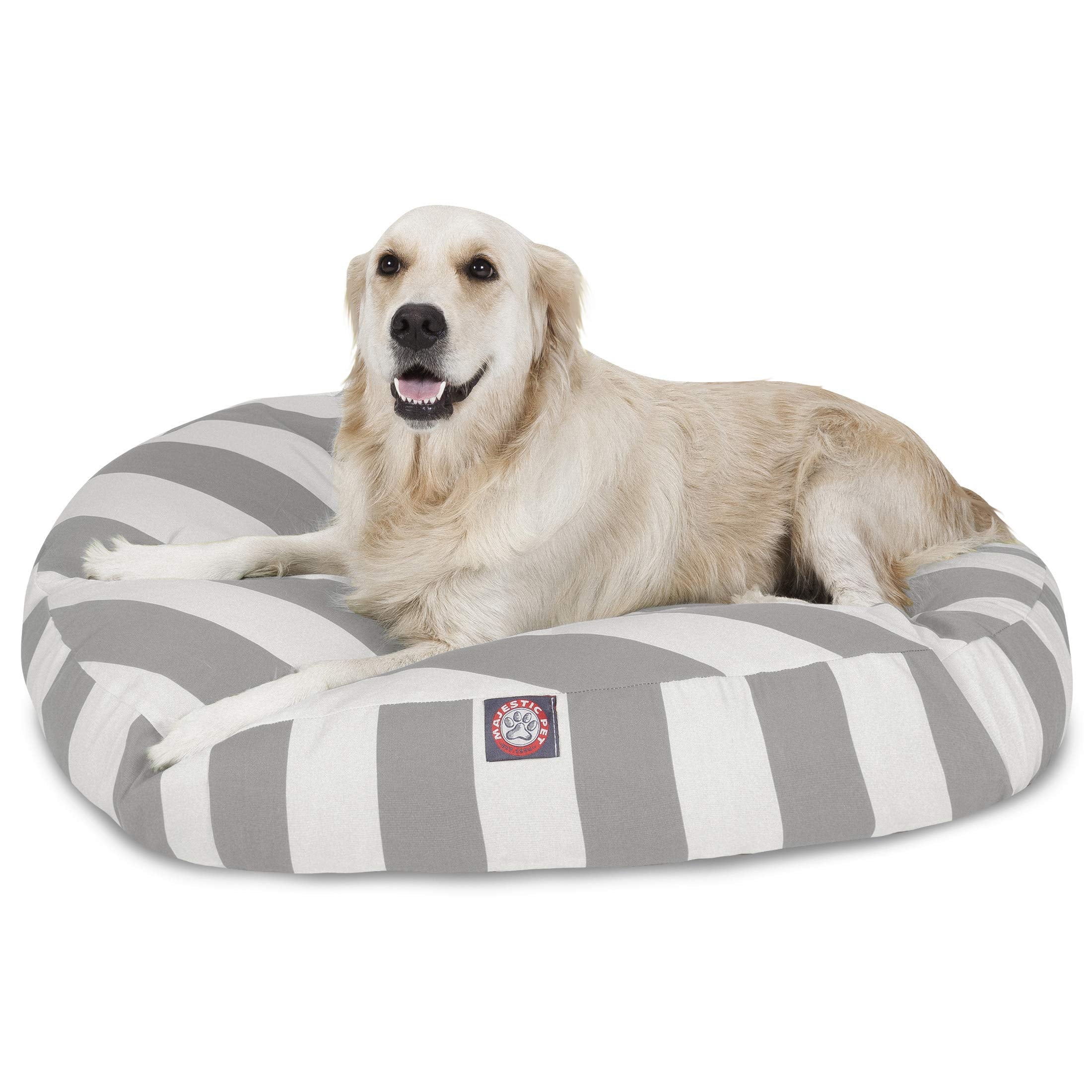 Nid rond Majestic Pet en extérieur et intérieur, repos confortable sur le patio ou le salon.