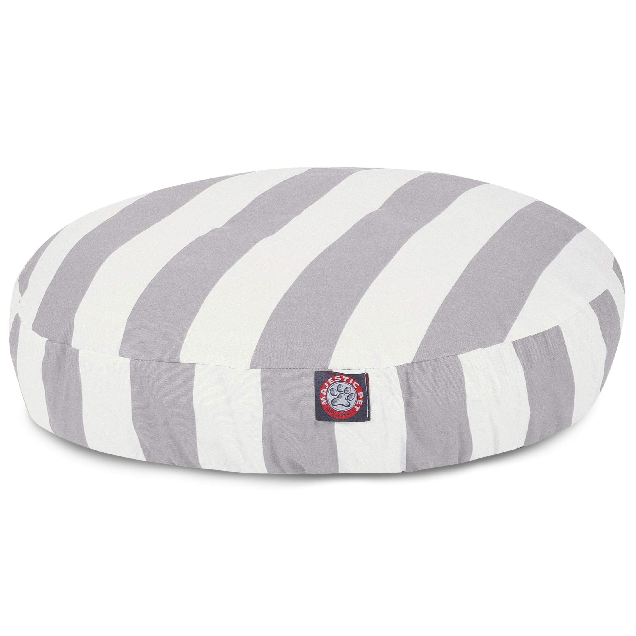 Nid Majestic Pet rond avec housse amovible, lavage facile et entretien pratique.