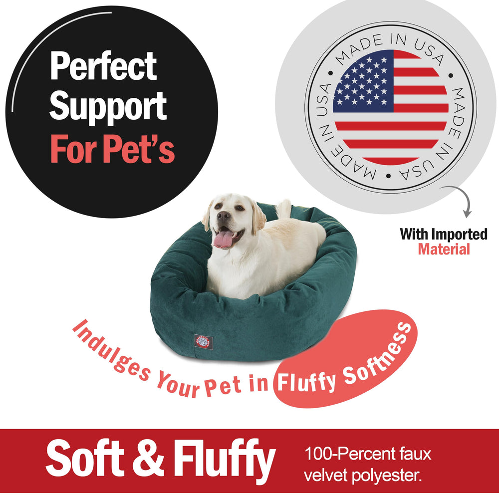 Soutien de tete integre Majestic Pet dans le lit donut pour detente