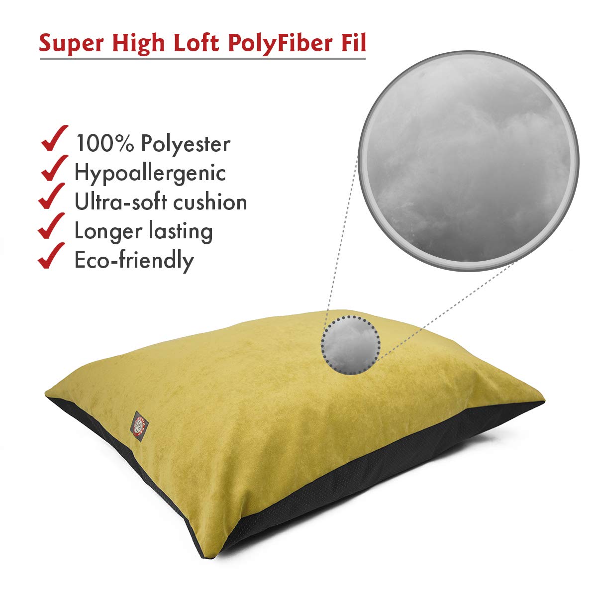 Rembourrage polyester haut de gamme pour un soutien douillet.