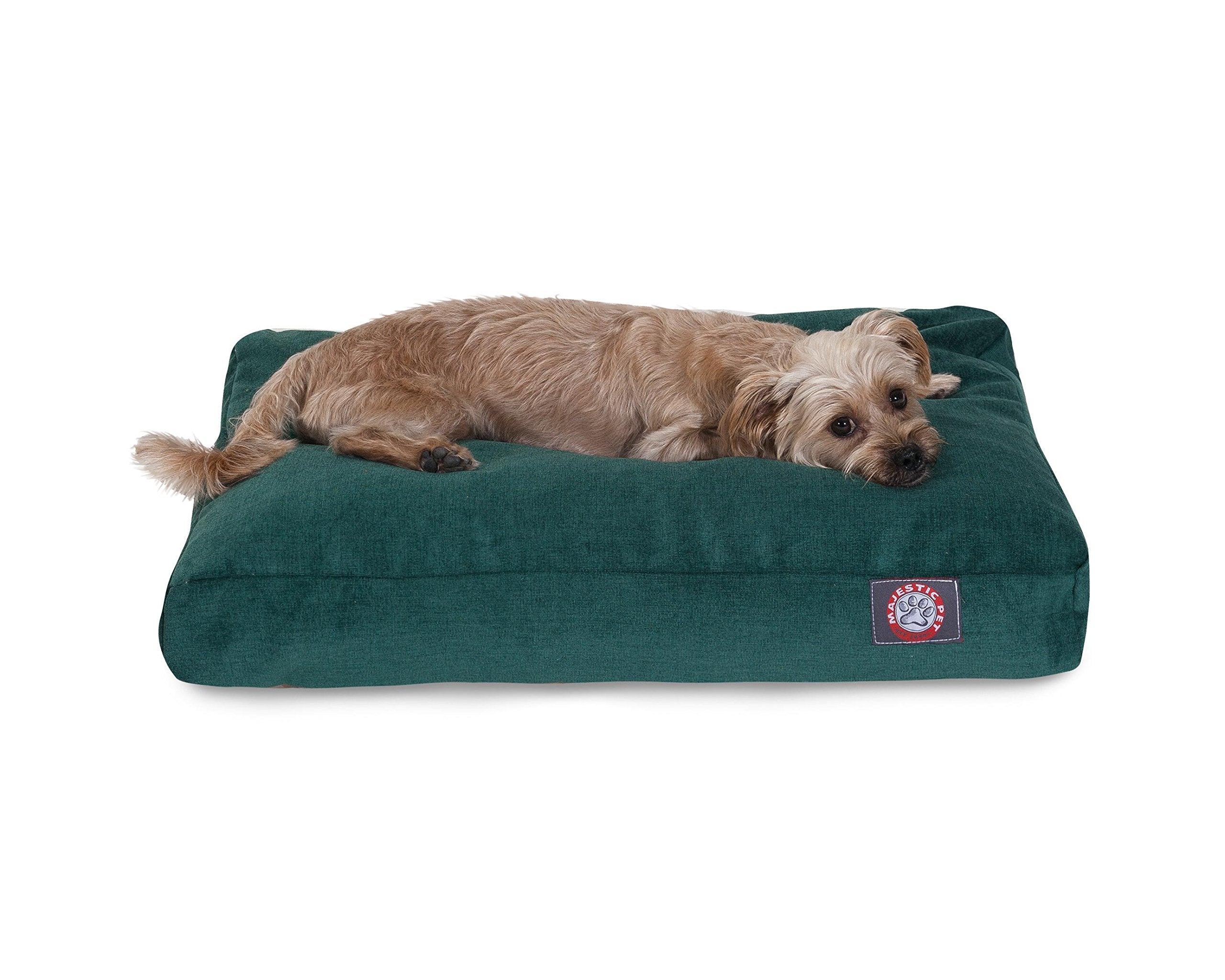 Lit pour chien Majestic Pet Villa Rectangle avec rembourrage moelleux pour le repos.