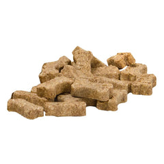 Texture croustillante des wafers Majesty's Buddy Bites, appréciée par les chiens.