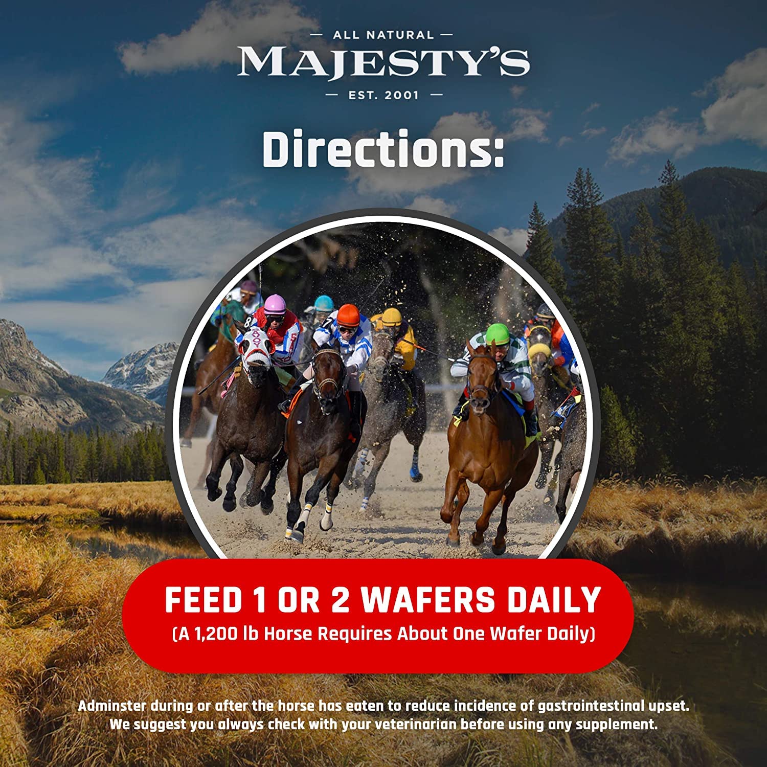Majesty's Flex HA Wafers : fourni environ deux mois par sachet