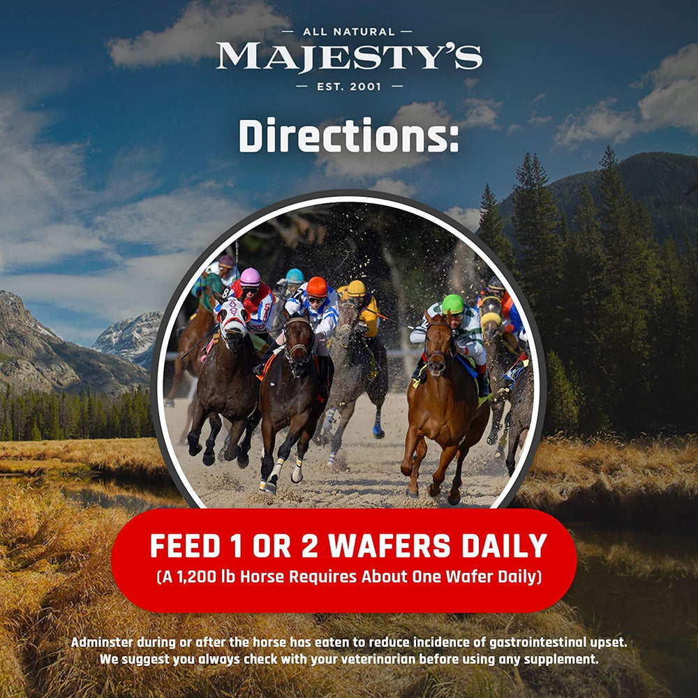 Majesty's Flex HA Wafers : fourni environ deux mois par sachet