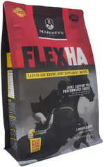 Majesty's FlexHA Gaufres dans l emballage, solution pratique pour l alimentation équine.