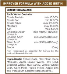Cheval mange Majesty's Omega Wafers, administration simple et sans gaspillage.