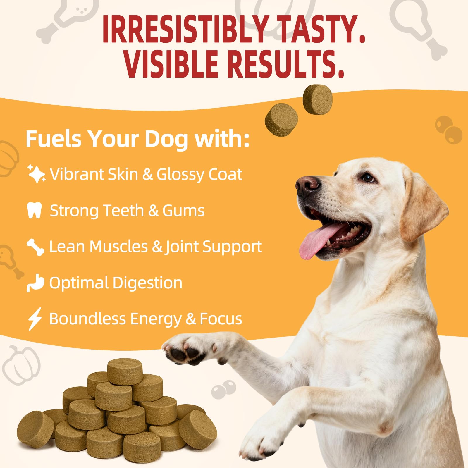 Friandise dinde lyophilisée Major Pets soutient la digestion grâce aux fibres.