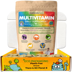Makondo Pets vitamines prénatales chien – flacon pratique et dosage facile