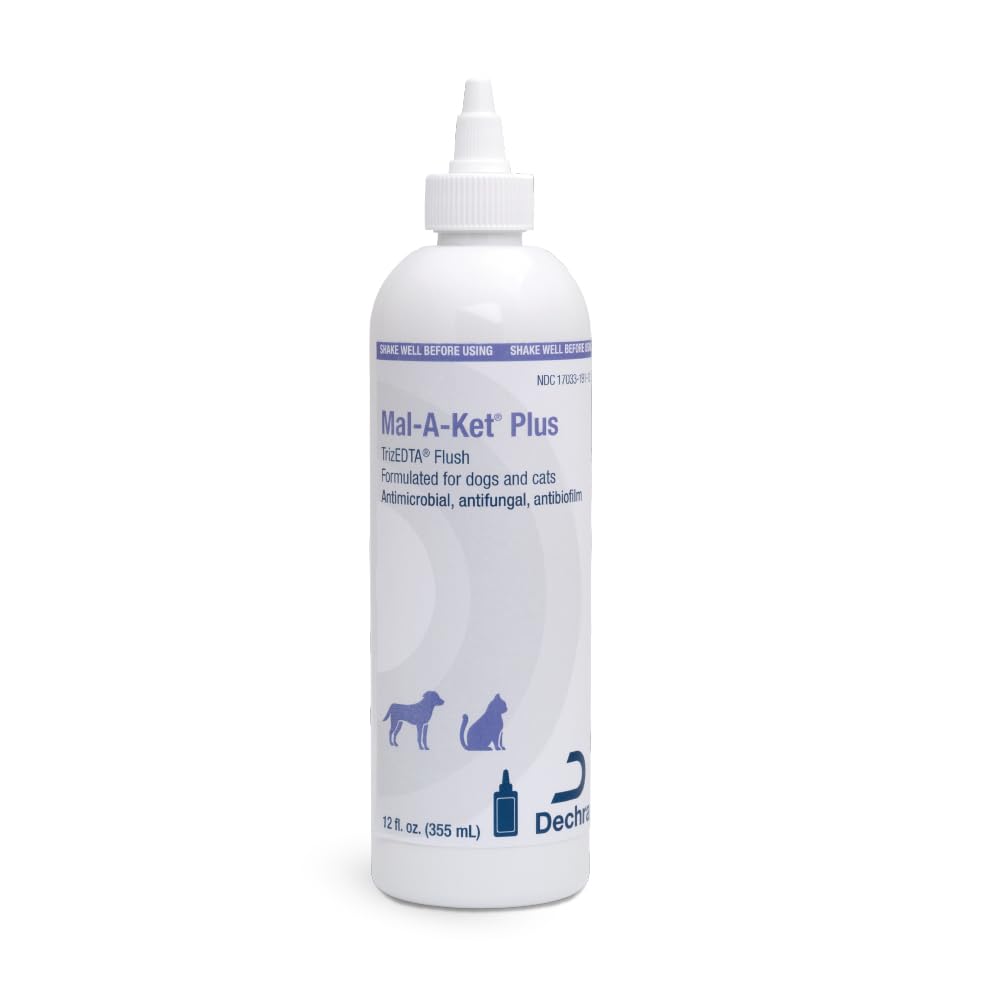 Mal-A-Ket Plus TrizEDTA Flush bouteille: nettoyage des oreilles des chiens et chats